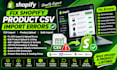 solve shopify product CSV import errors bulk import CSV  import csv shopify CSV