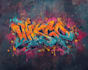 create a bold streetwear graffiti logo
