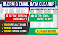 clean, split, and format your CRM contact list for email marketing import