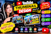 design eye catching urdu youtube thumbnails