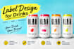 design labels for alcoholic and non alcoholic drinks
