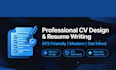 make a professional CV design and resume writing