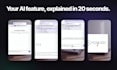 create a saas or app feature launch video with your real UI