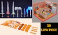 create low poly props kit 3d modeling vehicle game asset packs gta animation