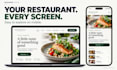 design a professional restaurant website with online menu