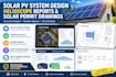design solar pv systems, helioscope reports and solar permit drawings