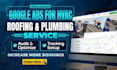 setup and manage google ads for hvac roofing and plumbing service build website
