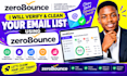 verify and clean your email list using zerobounce
