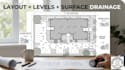 draw illinois landscape grading backyard and pool layout permit site plans