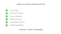 proofread and edit travel and tourism content