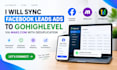 sync facebook leads ads to gohighlevel via make com with deduplication, make com