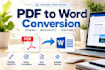convert PDF to editable word documents