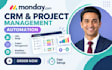 setup monday com CRM project management and automation