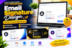 create a clickable HTML email signature for gmail, outlook, and apple mail