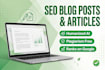write SEO optimized ai blog posts and humanized articles