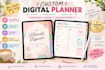 etsy digital planners, hyperlinked planners, journals