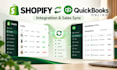 integrate shopify with quickbooks online for sales and transaction syncing