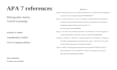 format your apa 7 references citations and word document