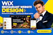 setup wix restaurant website design, restaurant menu, restaurant reservation