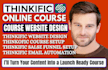 build thinkific course website setup course upload lessons and launch expert