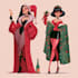 paint christmas characters and clipart