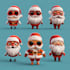 design a christmas santa character art
