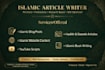 write islamic article and blog post