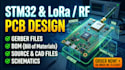 create custom stm32 pcb for lora, rf transceiver and sensor communication