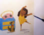 draw original watercolor children book traditional art