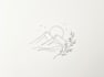 draw custom black and white line art illustration