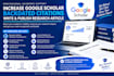 increase google scholar backdated citations, write and publish research article
