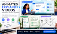 create animated saas explainer video, app demo, 2d whiteboard explainer video