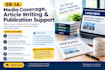 write article and publish for eb1 eb1a for media coverage
