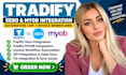 setup tradify xero myob integration, tradify automation, tradify invoice