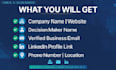 provide b2b email list and verified business leads