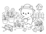 create coloring book illustration for KDP