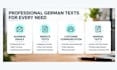 proofread and improve your german texts and emails