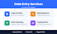 do data entry, excel, google sheets, pdf to excel fast