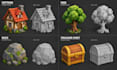 create custom roblox low poly 3d game assets game ready