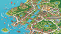 design illustrated map, city guide, custom landmark map and venue map