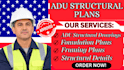 prepare adu structural drawings, foundation and framing permit plans