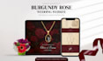 design an elegant gothic canva wedding website editable