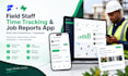 build a flutterflow supabase app for field staff time tracking and job reports