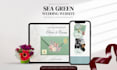 create a romantic floral canva wedding website