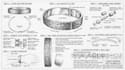 design custom bracelet concept with technical blueprint sketch