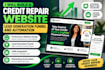 build a credit repair website, lead generation, automation