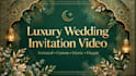 create luxury wedding invitation and nikkah card video
