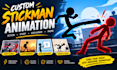 create 2d stickman animation stick figure character animation whiteboard videos