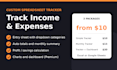 create an excel or google sheets expense and income tracker