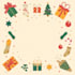 design a custom flat style christmas illustration